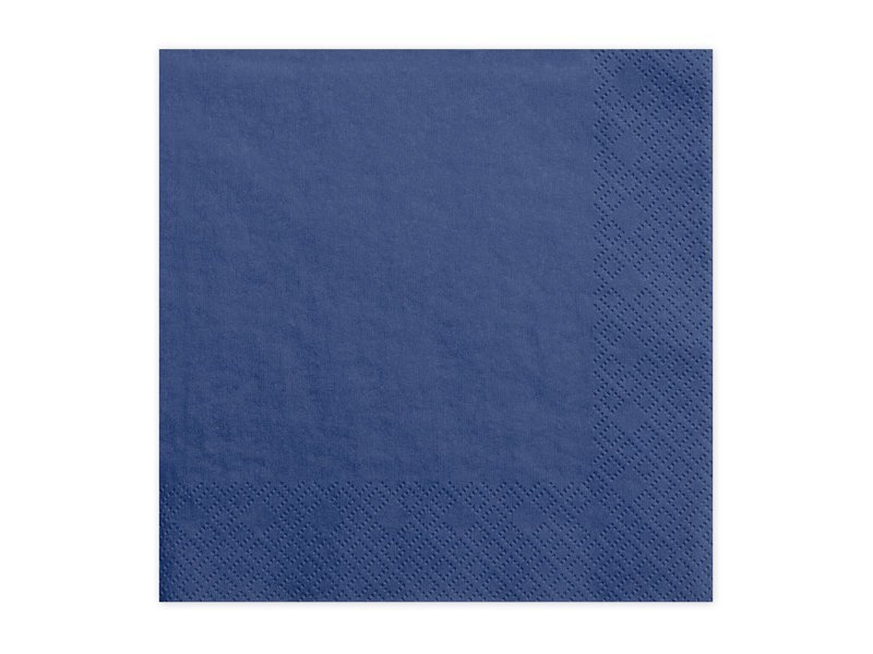 3-kihilised salvrätikud Navy Blue 33x33 cm (1 pakk/ 20 tk) hind ja info | Ühekordsed nõud | kaup24.ee