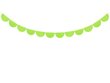 Vanik Fringe Green Apple 20 cm x 3 m (1 karp/ 50 tk) цена и информация | Peokaunistused | kaup24.ee