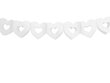 Läikiv pabervanik Hearts white 13 cm, 3 m цена и информация | Peokaunistused | kaup24.ee