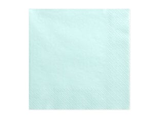 Трехслойные салфетки Pale Turquoise 33x33 см (1 упаковка / 20 шт) цена и информация | Праздничная одноразовая посуда | kaup24.ee