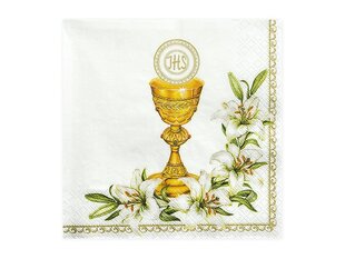 Salvrätikud Chalice White 33 x 33 cm (1 pakk/ 20 tk) hind ja info | Ühekordsed nõud | kaup24.ee