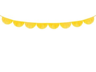 Vanik Fringe Yellow 32 cm x 3 m hind ja info | Peokaunistused | kaup24.ee