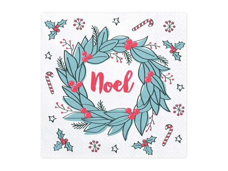 Salvrätikud Noel 33x33 cm (1 pakk/ 20 tk) hind ja info | Ühekordsed nõud | kaup24.ee