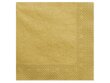 3-kihilised salvrätikud Gold Metallic 40x40 cm (1 pakk/ 20 tk) цена и информация | Ühekordsed nõud | kaup24.ee