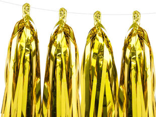 Гирлянда Tassel gold 2 м (1 кор/ 50 шт) цена и информация | Праздничные декорации | kaup24.ee