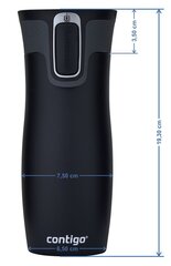 Termokruus, Contigo Byron 470 ml, Oranž - Coffe Day цена и информация | Термосы, термокружки | kaup24.ee