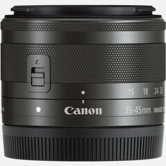 Canon EF-M 15-45mm IS STM (valge karp) hind ja info | Canon Mobiiltelefonid, foto-, videokaamerad | kaup24.ee