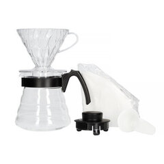 Комплект Hario V60 Dripper & Pot White - капельница + сервер + фильтры цена и информация | Чайники, кофейники | kaup24.ee