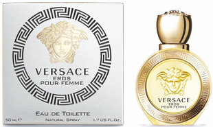 Tualettvesi Versace Eros pour Femme EDT naistele 50 ml цена и информация | Женские духи | kaup24.ee