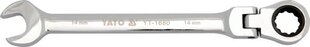 Комбинированный ключ с гибкой трещоткой Yato 22мм (YT-1688) цена и информация | Механические инструменты | kaup24.ee