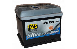 ZAP Silver Premium 52Ah 500A aku kaina ir informacija | Akud | kaup24.ee