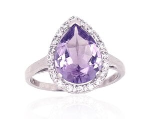 Hõbesõrmus Diamond Sky "Drop of Amethyst" DS01G828 hind ja info | Sõrmused | kaup24.ee