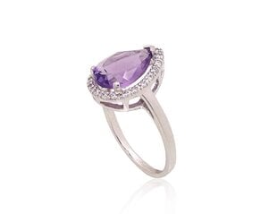 Hõbesõrmus Diamond Sky "Drop of Amethyst" DS01G828 hind ja info | Sõrmused | kaup24.ee