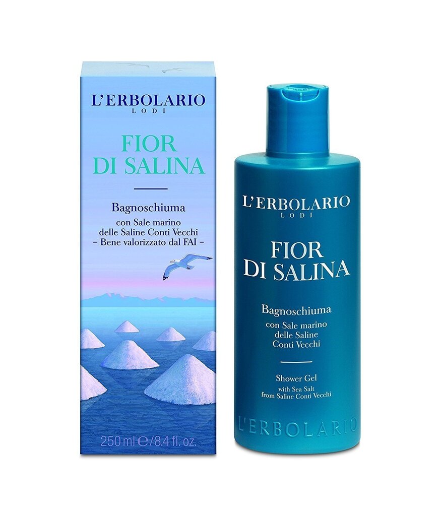 Duši- ja vannigeel L'Erbolario Fior di Salina 250 ml hind ja info | Dušigeelid, õlid | kaup24.ee