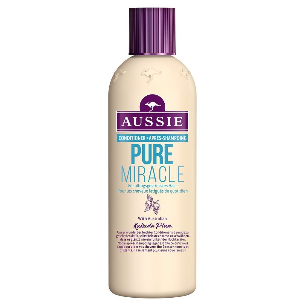 Sära andev juuksepalsam Aussie Pure Miracle 250 ml hind ja info | Juuksepalsamid | kaup24.ee