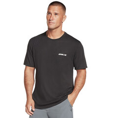 Skechers Dri-Release SKX Tee, Men's t-shirts, Must värv hind ja info | Meeste T-särgid | kaup24.ee