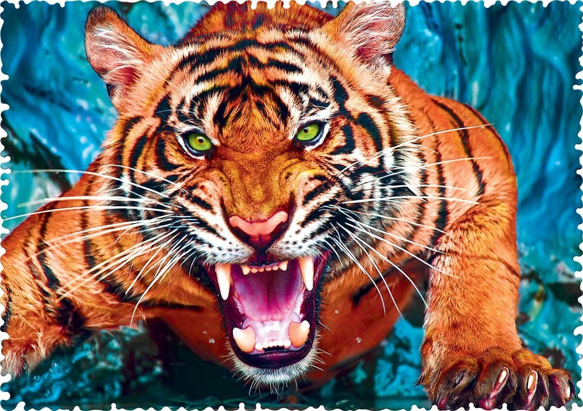 Pusle Trefl Tiger, 600-osaline цена и информация | Pusled | kaup24.ee