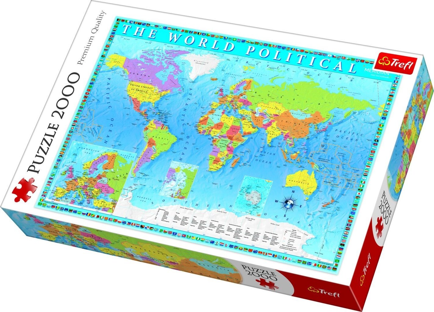 Pusle Trefl The World Political, 2000-osaline hind ja info | Pusled | kaup24.ee