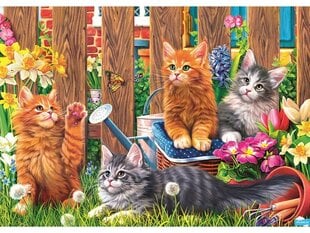 Головоломка Trefl Kittens In The Garden, 500 d. цена и информация | Пазлы | kaup24.ee