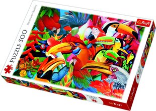 Pusle Trefl Colorful Birds, 500-osaline hind ja info | Pusled | kaup24.ee