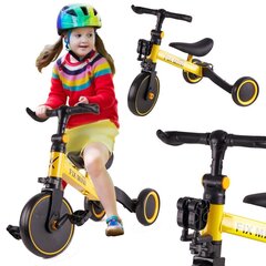 Трехколесный велосипед Trike Fix Mini cross 3in1 с педалями желтый цена и информация | Трехколесные велосипеды | kaup24.ee