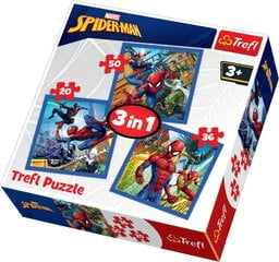 Набор головоломок Trefl 3 in 1 Spiderman, 20+50+36 цена и информация | Пазлы | kaup24.ee