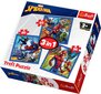 Pusle komplekt Trefl 3 in 1 Spiderman, 20+50+36 hind ja info | Pusled | kaup24.ee