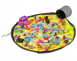 Toyshelfi mänguasjakast koos mängumattiga 2in1 LARGE konteiner Ziploc-kott цена и информация | Ящики для вещей | kaup24.ee