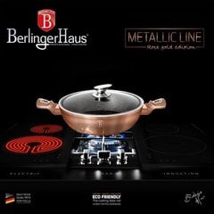 Berlinger Haus Metallic Line Rose Gold Edition кастрюля с крышкой, 28 см, 3,8 л цена и информация | Кастрюли, скороварки | kaup24.ee