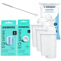 3x Wessper filter Siemens EQ kohvimasinale + 2x originaal Siemens TZ tabletid hind ja info | Kohvimasinate lisatarvikud | kaup24.ee