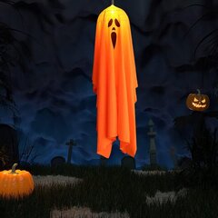 Riputatav Halloween Ghost Decor 90Cm oranž oranž dekoratsioon цена и информация | Праздничные декорации | kaup24.ee