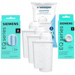 3x фильтр Wessper для кофемашины Siemens EQ + 2x оригинальные таблетки Siemens TZ цена и информация | Аксессуары для кофейных аппаратов | kaup24.ee