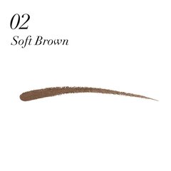 Automaatne kulmupliiats harjaga Max Factor Brow Slanted 1 g, 02 Soft Brown hind ja info | Kulmuvärvid, -pliiatsid | kaup24.ee