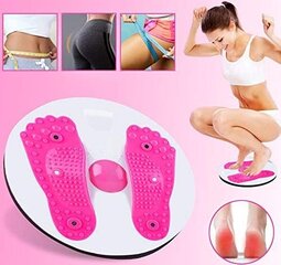 Твистборд YYST Waist Exercise and Foot Massage Board бело-розовый цена и информация | Другие товары для фитнеса | kaup24.ee