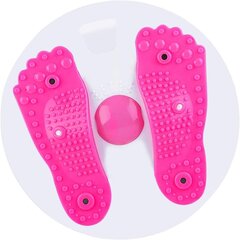 Твистборд YYST Waist Exercise and Foot Massage Board бело-розовый цена и информация | Другие товары для фитнеса | kaup24.ee