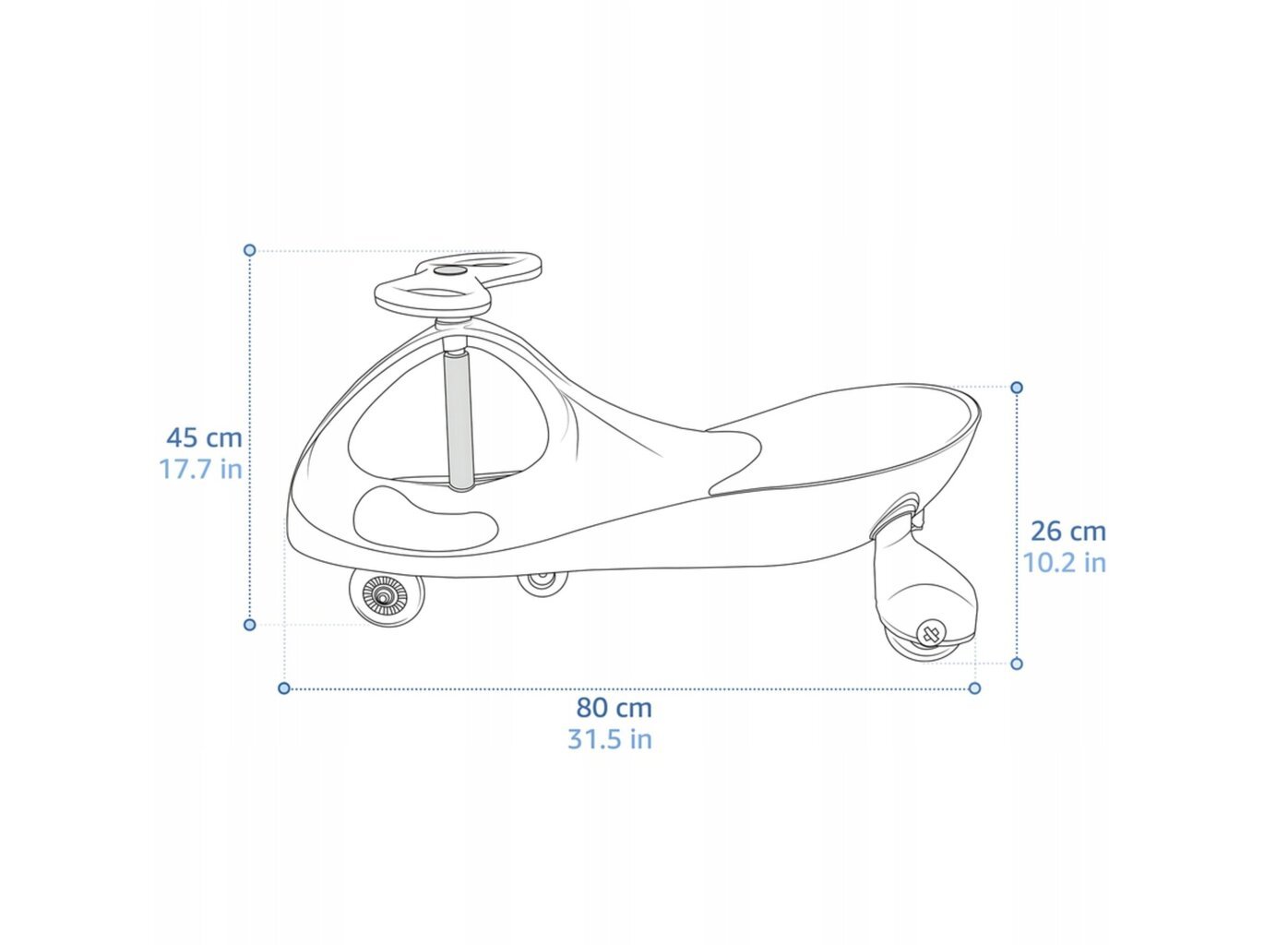 Swing roller Meteor, sinine hind ja info | Tõukerattad | kaup24.ee