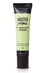 Punast neutraliseeriv meigialuskreem Maybelline New York Master Prime 30 ml hind ja info | Jumestuskreemid, puudrid | kaup24.ee