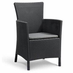 Садовый стул Iowa, серый цена и информация | Садовые стулья, кресла, пуфы | kaup24.ee