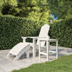 aialaud Adirondack, valge, 38 x 38 x 46 cm, HDPE hind ja info | Aialauad | kaup24.ee