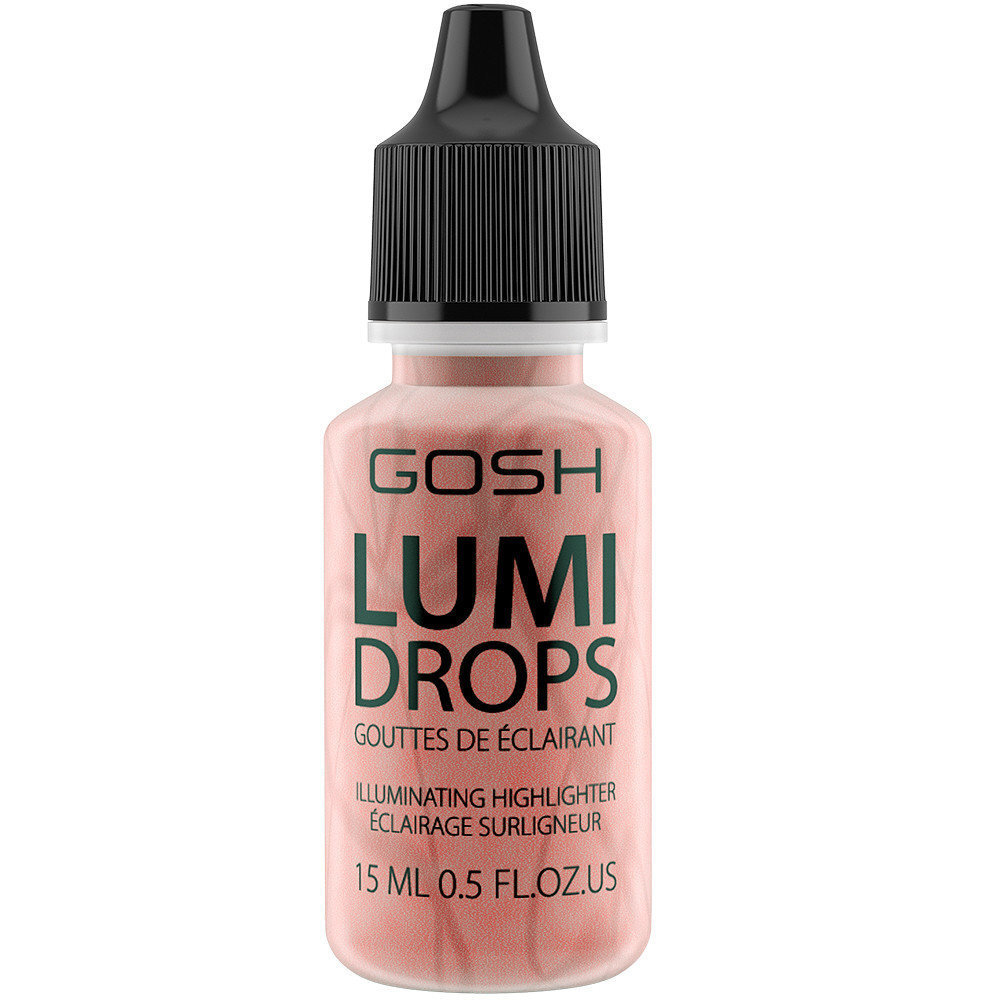 Vedel highlighter-põsepuna Gosh Lumi Drops 15 ml, 012 Rosegold hind ja info | Päikesepuudrid, põsepunad | kaup24.ee