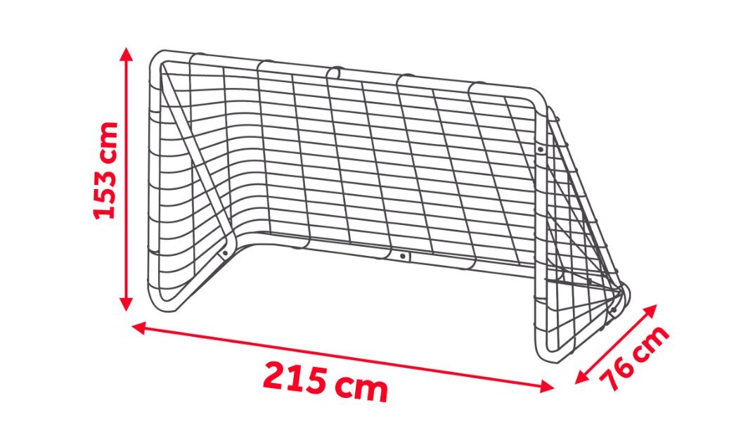 Kaasaskantav jalgpallivärav Neo-Sport 215 x 153 x 76 cm цена и информация | Jalgpalliväravad ja -võrgud | kaup24.ee