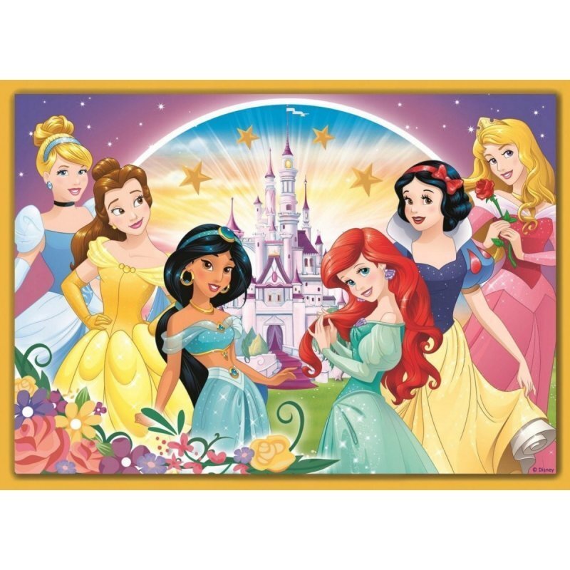 Pusle komplekt Trefl 4 in 1 Disney Princess, 70+54+48+35 цена и информация | Pusled | kaup24.ee