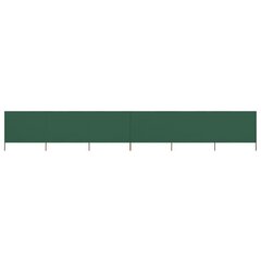 tuulekaitse sein 6 paneelist, kangas, 800 x 160 cm roheline цена и информация | Зонты, маркизы, стойки | kaup24.ee
