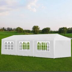 Палатка, 3 x 9 м, 8 стен, белая цена и информация | Беседки, навесы, тенты | kaup24.ee