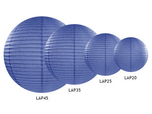 Бумажная подвесная декорация 35 см, синяя цена и информация | Праздничные декорации | kaup24.ee