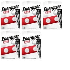 ENERGIZER patarei CR2025, LITHIUM, 10 tk цена и информация | Батарейки | kaup24.ee