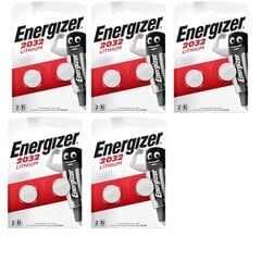 ENERGIZER patarei CR2032, LITHIUM, 10 tk hind ja info | Patareid | kaup24.ee