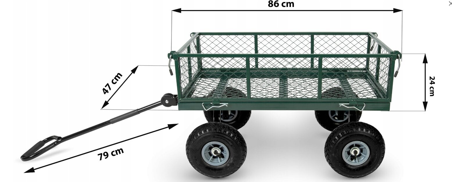 Humberg jalutuskäru 100 l hind ja info | Aiakärud | kaup24.ee