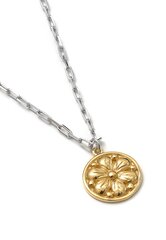 Изящное серебряное колье Vintage Flower с позолоченной подвеской Silver & Gems цена и информация | Украшения на шею | kaup24.ee