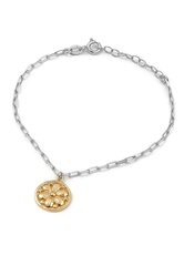 Изысканный серебряный браслет Vintage Flower Silver & Gems цена и информация | Женские браслеты | kaup24.ee